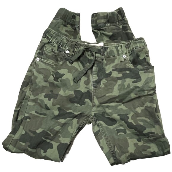 Levi's Jogger Camo Pants Boy Youth 14 Camouflage Drawstring Elastic Waist Sporty - Picture 1 of 5